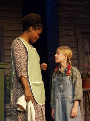 Calpurnia (Crystal Spann) and Scout (Jenna Yesner)