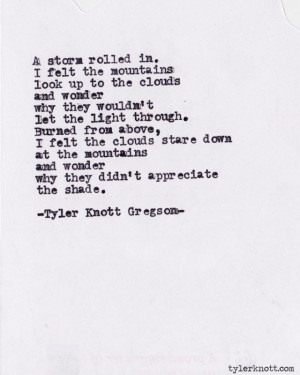 Tyler Knott, love.