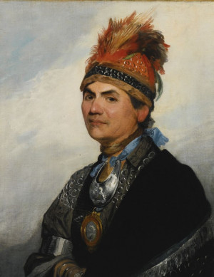 Gilbert Stuart: Portrait of Mohawk Chieftain Thayendanegea just now ...