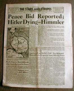 Hitler Dead Newspaper