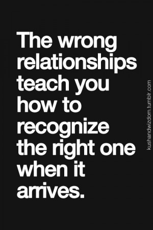 ... the right relationship. The last one should make it glaringly obvious