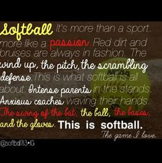 Softball explained More