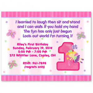 Fun at One Birthday Party Invitation, Girl First Birthday Invitation