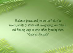 balance quotes balance peace and joy are the fruit of a successful ...