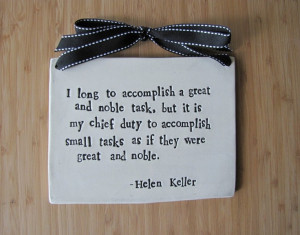 hellen keller quotes | Helen Keller ceramic quote plaque by ...