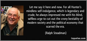 ... bestiality of modern society and the political economy that scarred