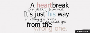 Heartbreak Is A Blessing Facebook Timeline Cover