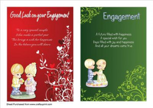 Two A5 Engagement Cards with Verses by Tom Curtis