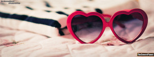 Heart Shaped Glasses Facebook Covers