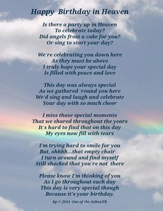 Birthday Quotes For Brother Who Passed Away ~ father's day in heaven ...