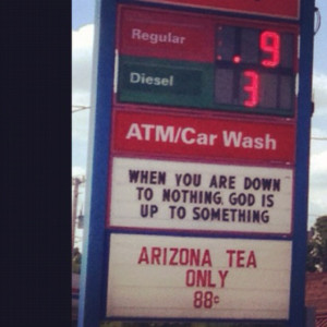 Small town gas station quote