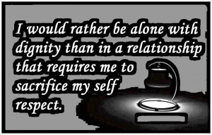 would rather be alone . . .