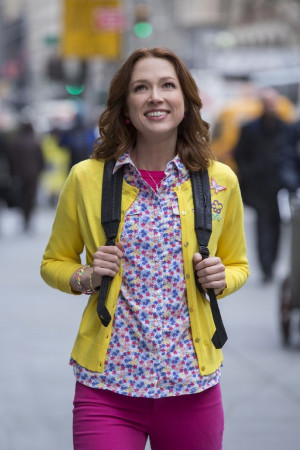 Kimmy Schmidt's clothing pops off the screen with her signature bright ...