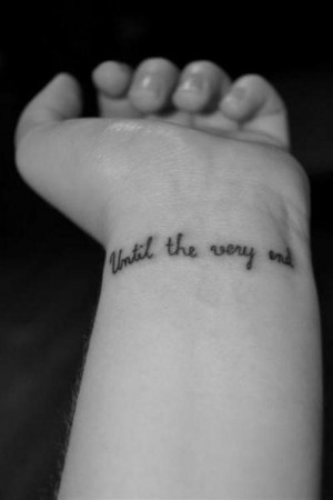 Female Quotes Tattoo on Wrist