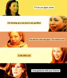 the sad goodbyes that The Doctor had to go through with Rose, Donna ...