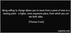 to change allows you to move from a point of view to a viewing point ...
