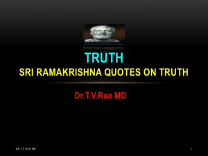 Truth, Sri Ramakrishna
