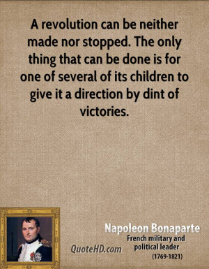 ... several of its children to give it a direction by dint of victories