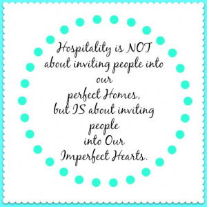 Hospitality: A Life that Says Welcome