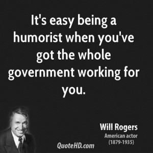 Will Rogers Government Quotes