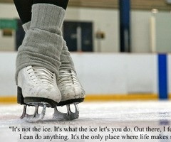 It's not the ice, it's what the ice lets you do. Out here, I feel like ...