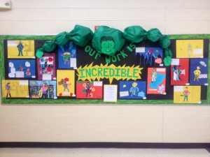 Third grade has had a ton of fun designing their own super heroes. I ...
