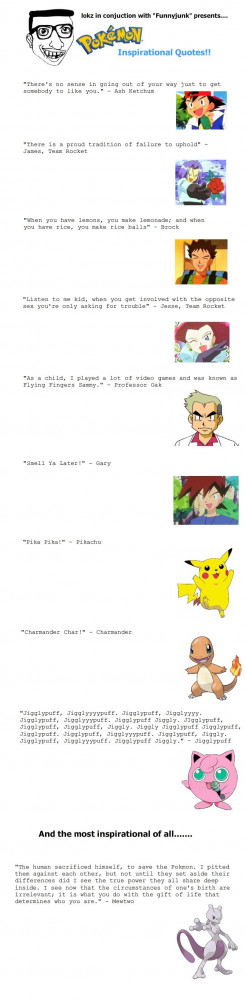 Pokemon Quotes About Life Pokemon Inspirational Quotes