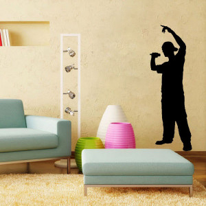 Rapper-Silhouette-Kids-Music-Room-decoration-wall-art-decals-quote ...