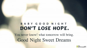 My Sweetheart Goodnight Quotes