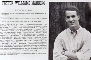 NFL: Check Out Peyton Manningâ€™s HS Yearbook Quote On Little ...