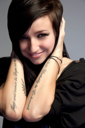 Arm Quotes Tattoos for Women