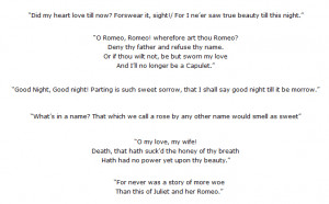 ... and most famous quotes from Romeo and Juliet by William Shakespeare