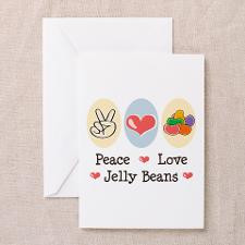 Peace Love Jelly Beans Greeting Cards (Pk of 20) for