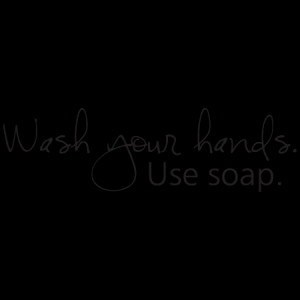 Wash Your Hands Handwritten Wall Quotes™ Decal