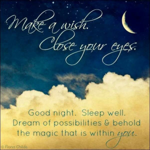 sleep well: Good Night, Dreams Big, Quotes, Sleep Well, Birthday Wish ...