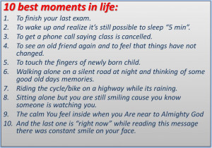 10 best moments in life that I learned – Good night friends! Like ...