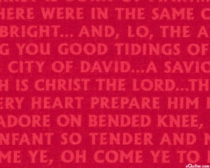 ... : Christmas Pure & Simple - Bible Verses Stripe - Raspberry Red