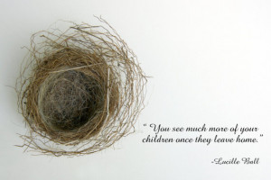 You see much more of your children once they leave home.