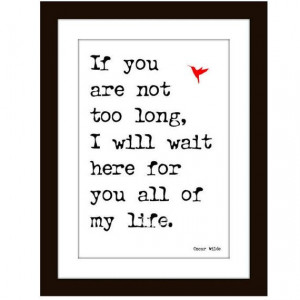 Romance Art Print Wall Decor Valentine Oscar Wilde Quote Digital ...