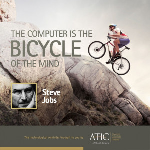 The computer is the bicycle of the mind.