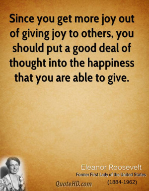 Giving To Others Quotes http://www.quotehd.com/quotes/eleanor ...