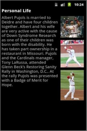 View bigger - Biography: Albert Pujols for Android screenshot