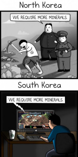 north korea vs south korea :O