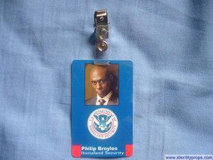 Franja Philip Broyles de la tarjeta de la identificación de la ...