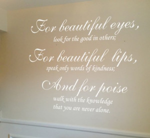 Audrey Hepburn for Beautiful Eyes Quotes
