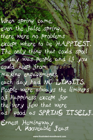 Famous quotes about spring on inspirational pictures of Paris