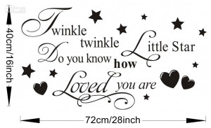 Star Vinyl Wall Lettering Stickers Quotes and Sayings Home Art Decor
