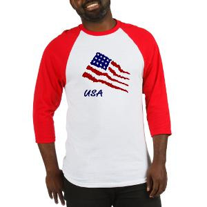 July 4th: American flag Art Baseball T Shirt T-shirts for every ...