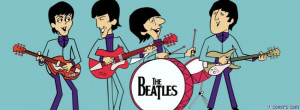 the beatles cartoon facebook cover for timeline