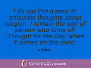 Quotes By A. N. Wilson